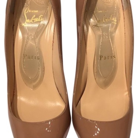 Christian Louboutin Pigalle 100 Patent-Nude - Picture 2 of 6